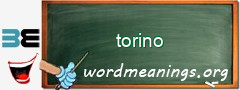 WordMeaning blackboard for torino